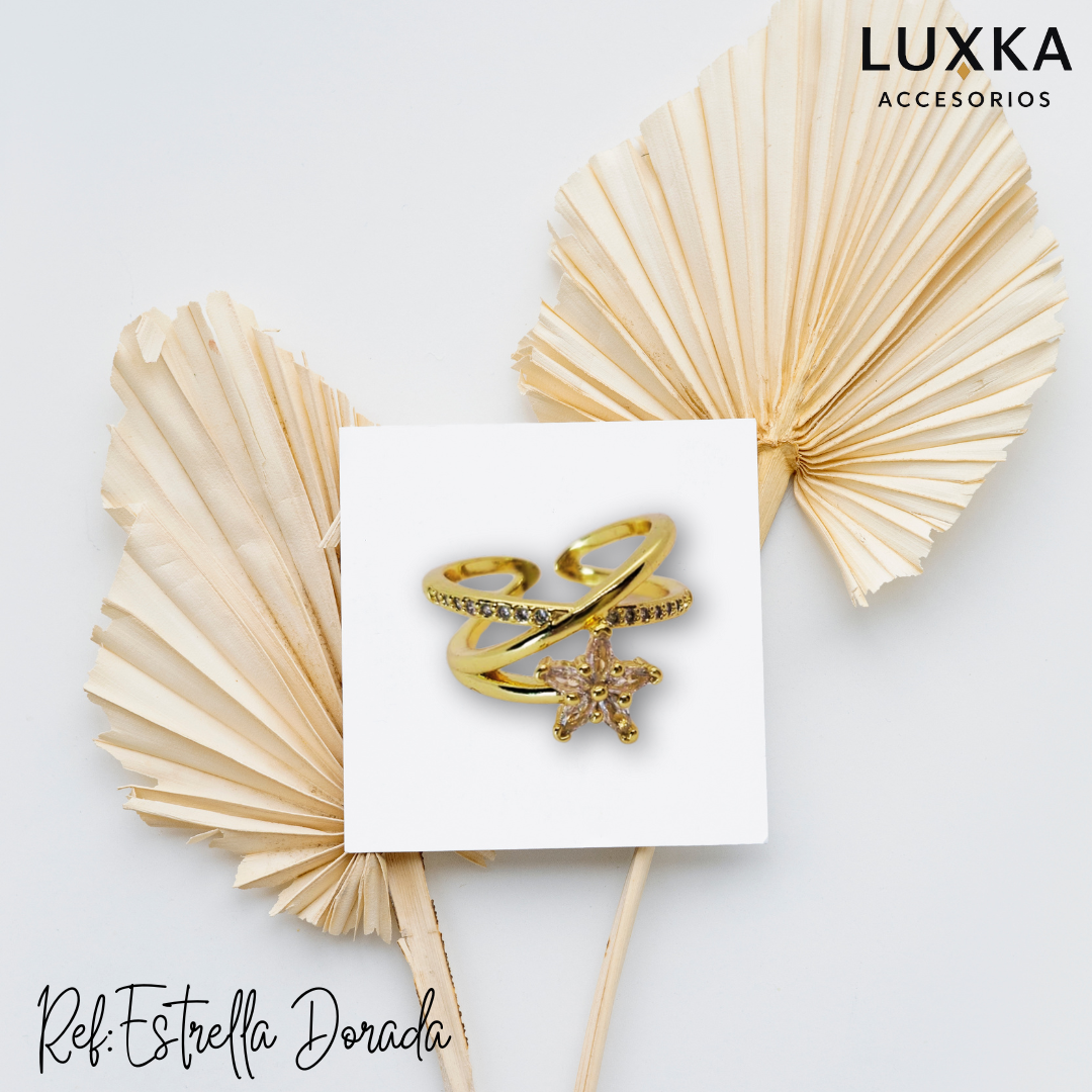 Anillo Dorado Estrella
