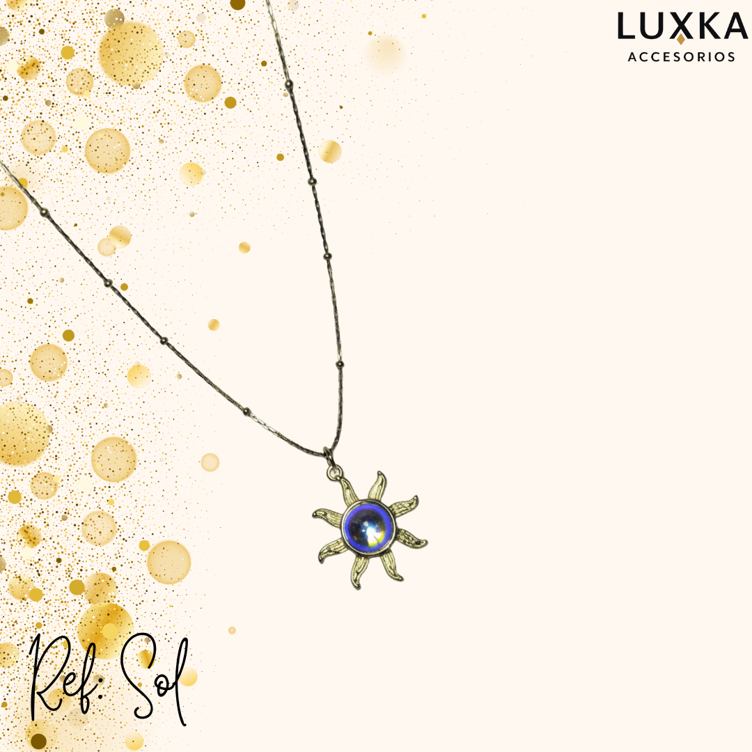 Cadena Sol (Azul o Transparente)