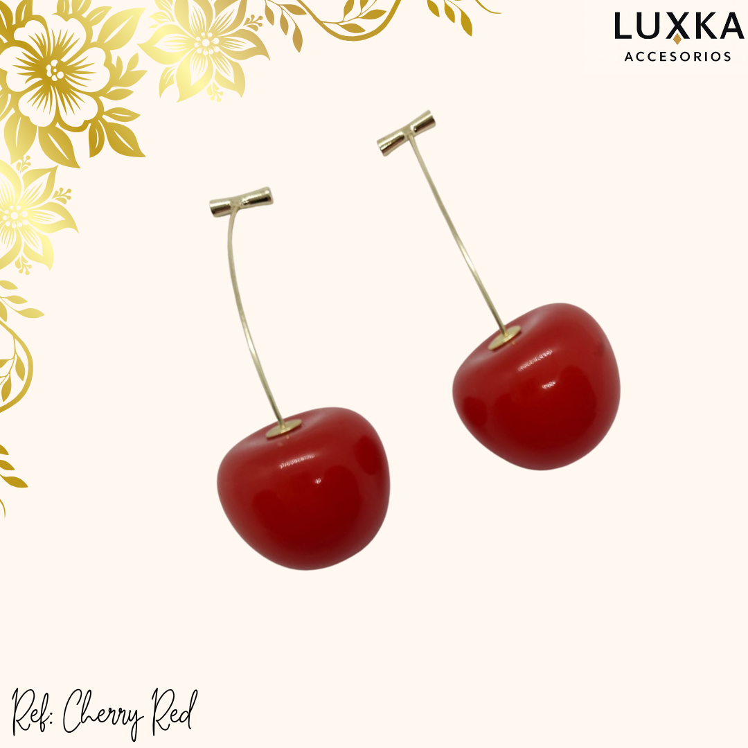 Aretes Cherry Red
